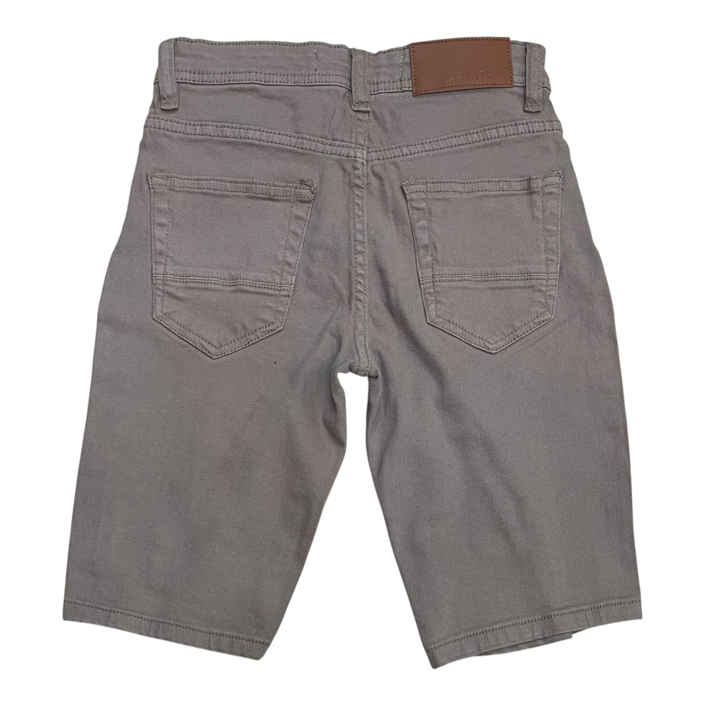 SC02K - Boys/Kids Core Twill Ripped Slim-Fit Stretch Shorts