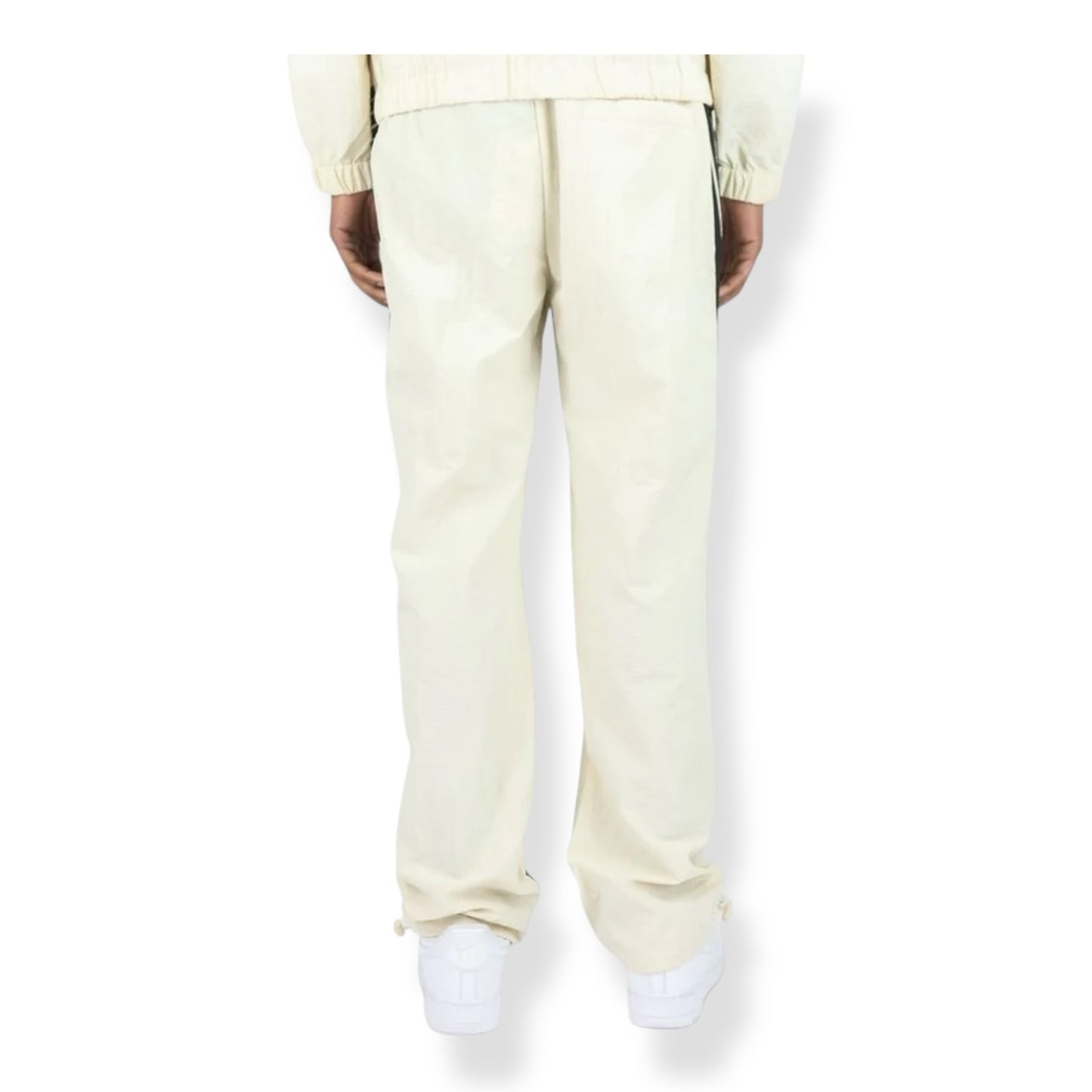 100-490- Bent Stripes Nylon Straight-Fit Pants