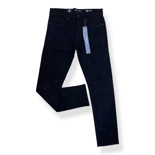 P551 - Galaxy Pattern Slim-Fit Stretch Jeans