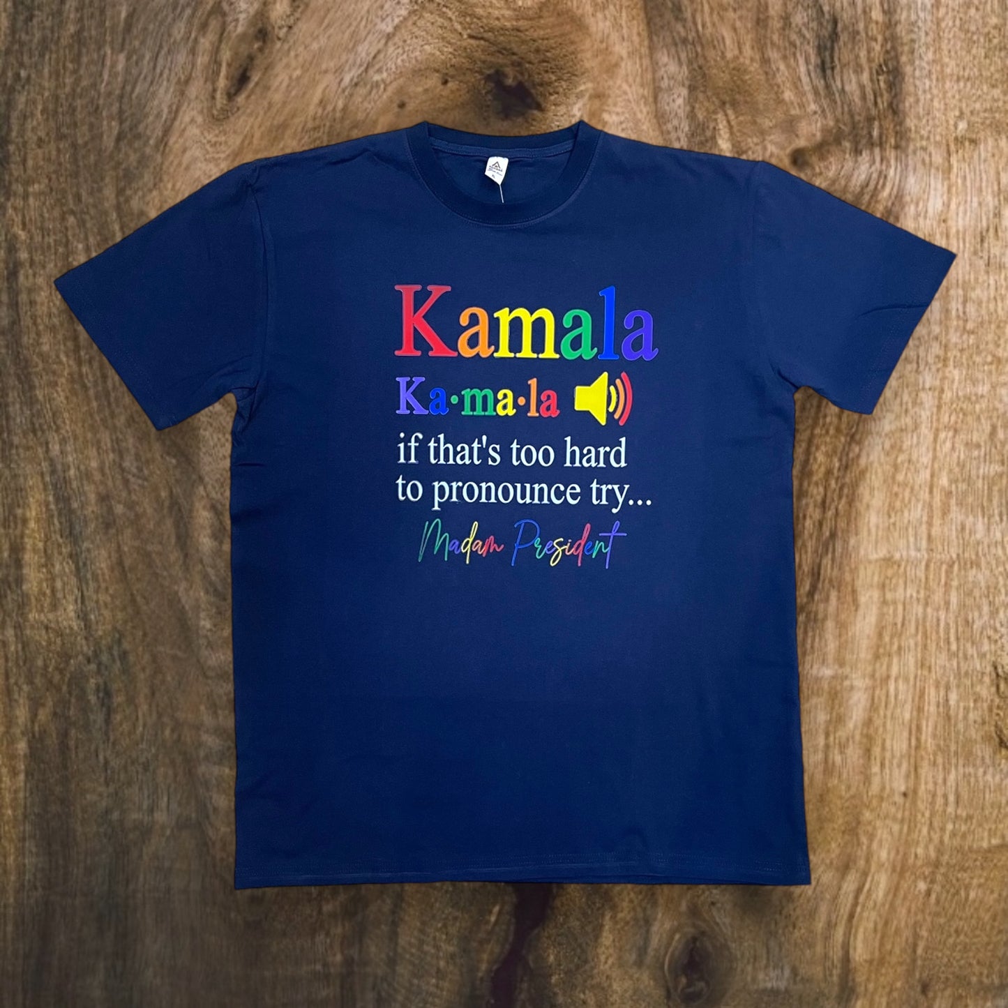 JC090524 - Kamala Harris 2024 If That’s Too Hard To Pronounce Try Madam Relaxed-Fit Graphic T-Shirt