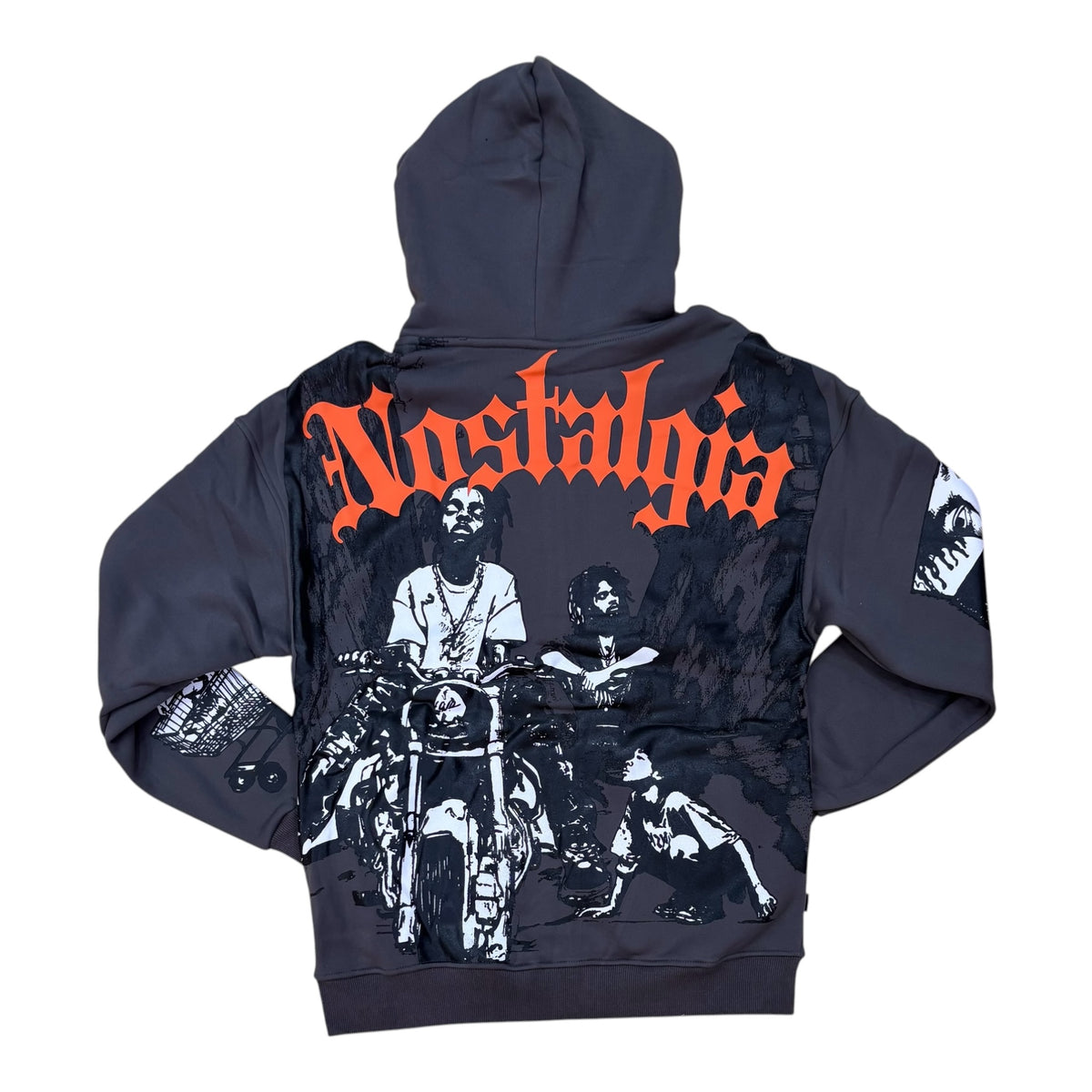 WH-SW6232 - Nostalgia Zip Up Graphic Hoodie