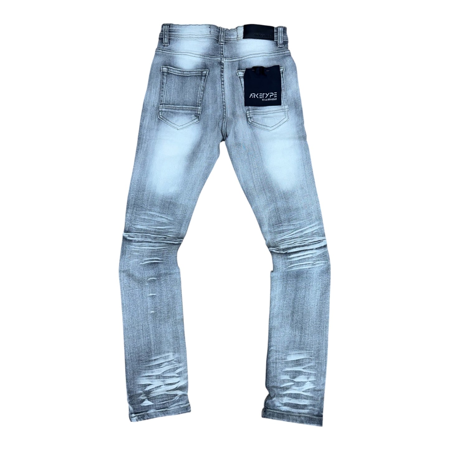 WH-P512K - Boy's/Kids Double Whisker Slim-Fit Stretch Jeans