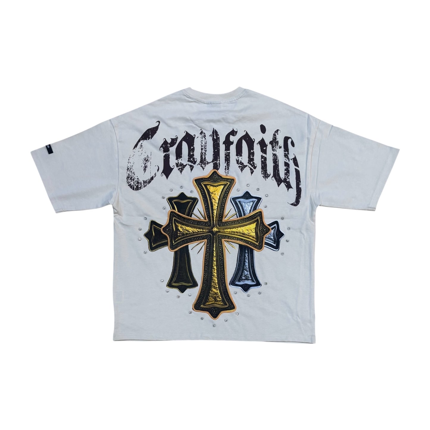 SM6110 - Crayfaith with Studs Boxy Graphic T-Shirt