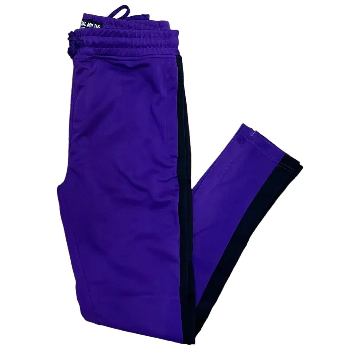 100-402 - Track with Wide Side Stripes and Drawstring Slim-Fit Pant