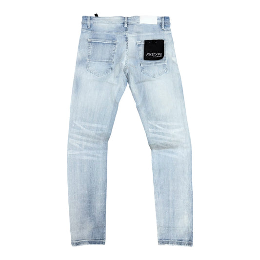 WH-P621 - Shadow Rip & Repair Slim-Fit Stretch Jeans