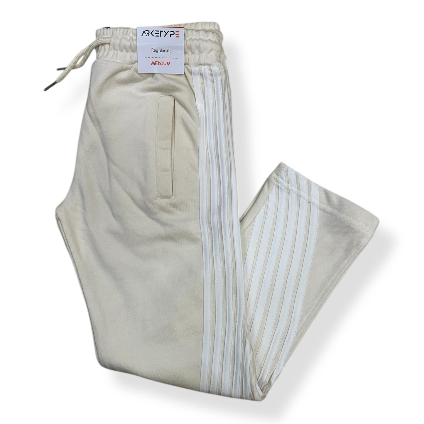 P558K - Boy's/Kids Racer Stripes French Terry Straight-Fit Pants