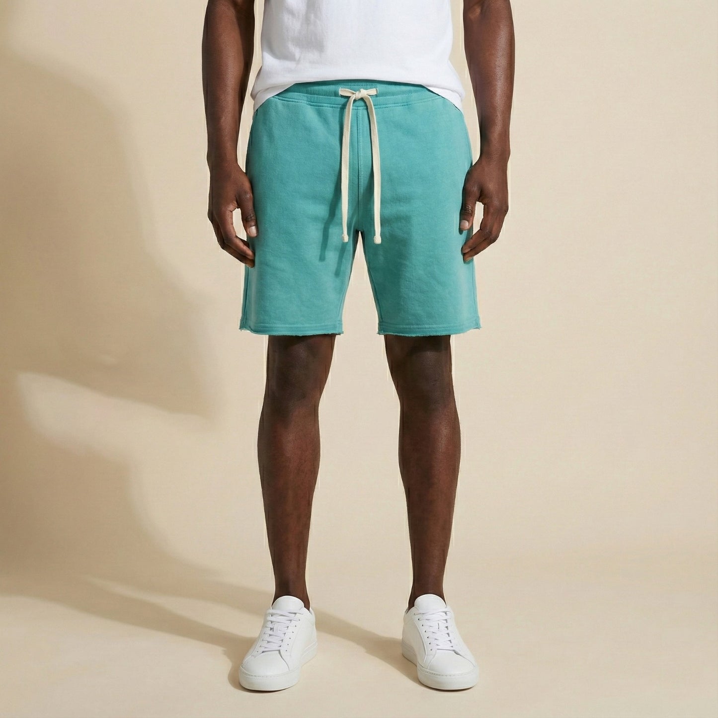 S534 - Faded French Terry Regular-Fit Shorts