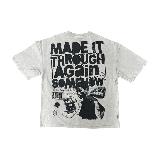 WH-SW6188 - Made It Through Better Boxy Graphic T-Shirt