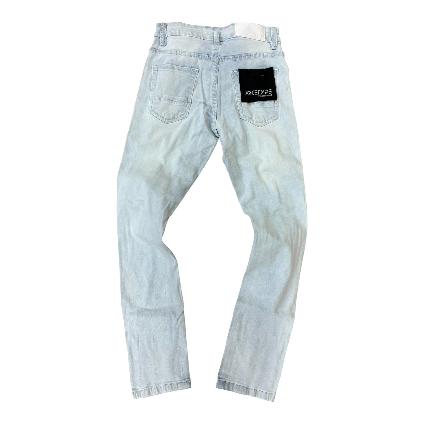 PC03K - Boy's/Kids Core Ripped Slim-Fit Stretch Jeans