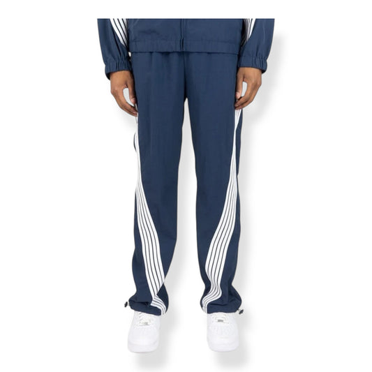 100-490- Bent Stripes Nylon Straight-Fit Pants
