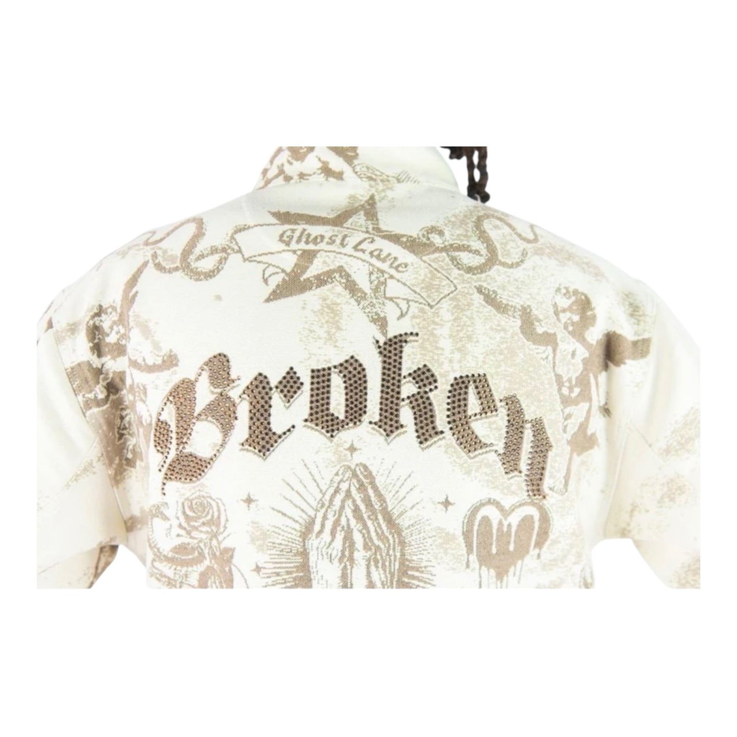 152-555 - ANGELS Rhinestone Tapestry Light Weight Jacket