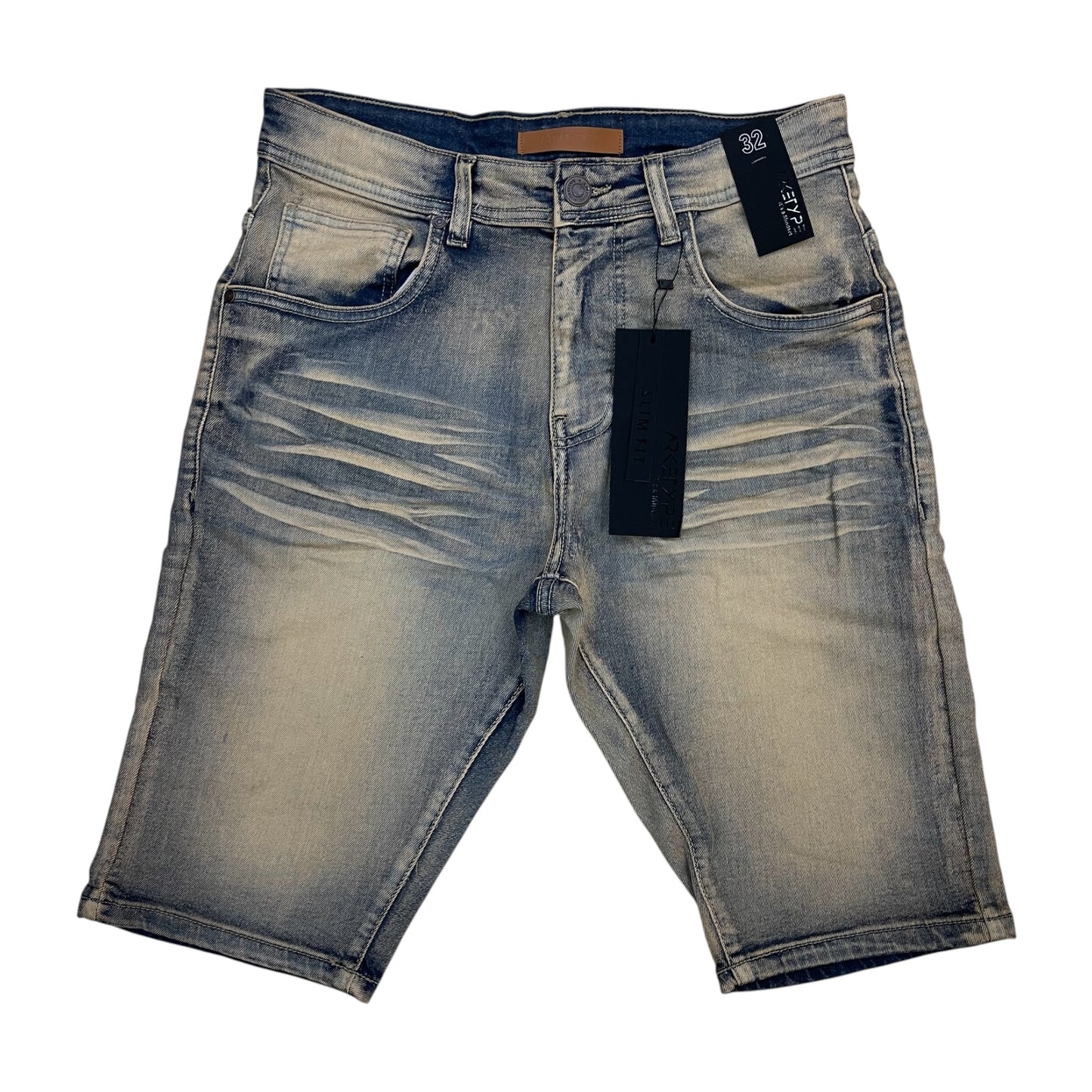 WH-SC03 - Core Whisker Denim Slim-Fit Stretch Shorts