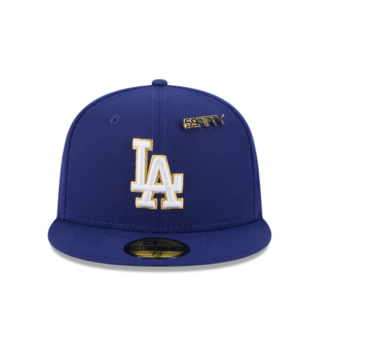 60750705 - Los Angels Dodgers Royal/Gold with pins 59FIFTY Fitted