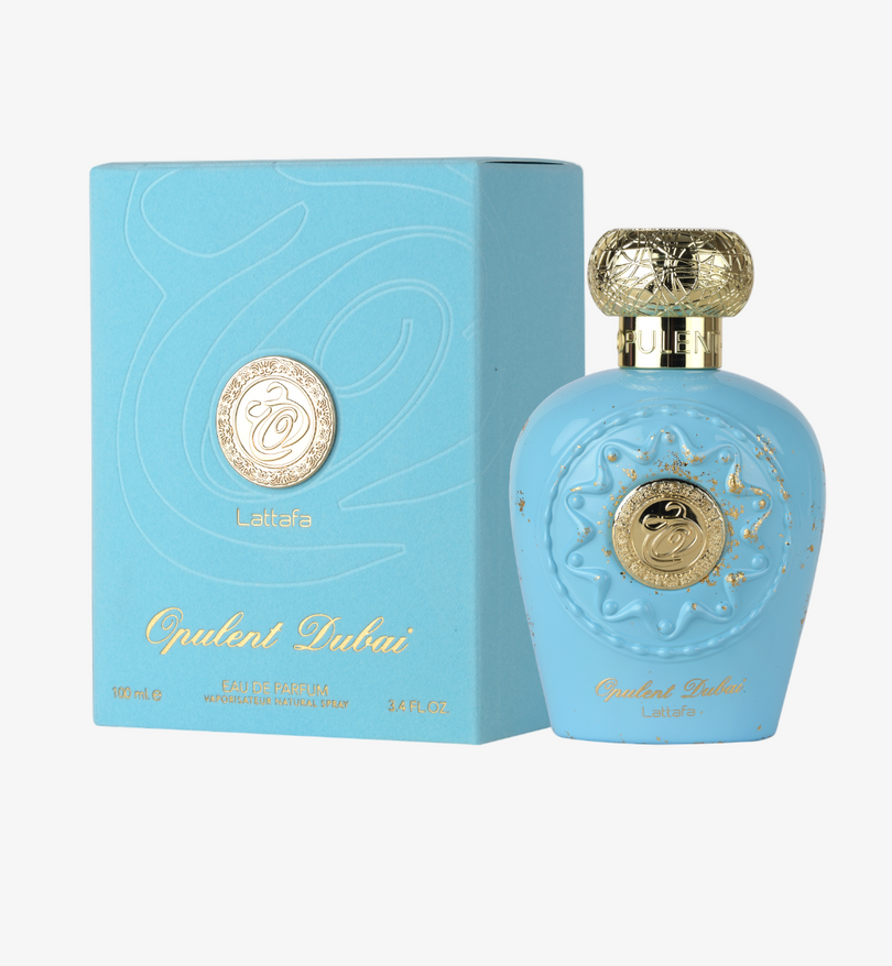 Lattafa Opulent Dubai for Unisex Eau de Parfum Spray, 3.4 Ounce