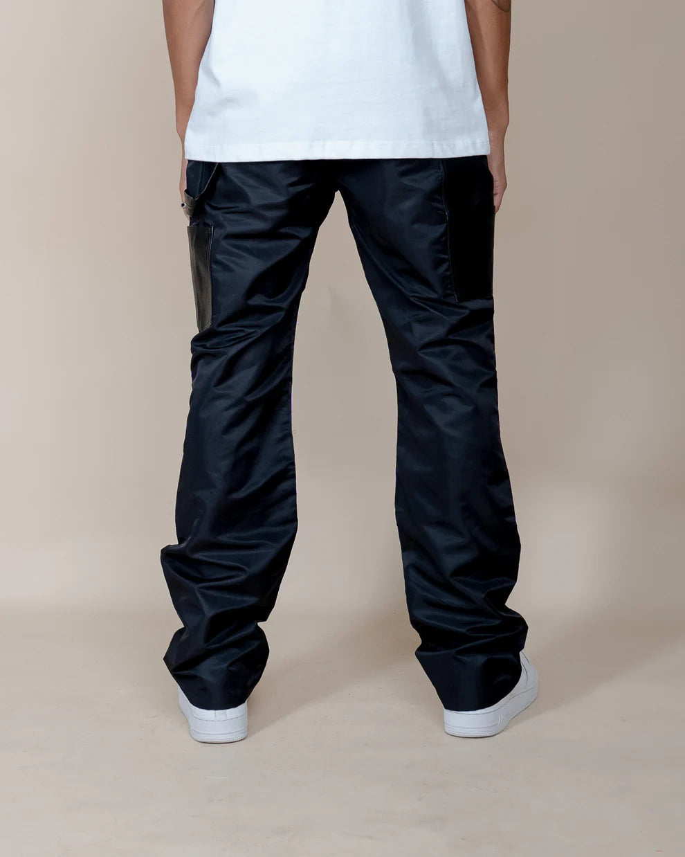 EP11713 - Eptm Nylon Arlo Carpenter Pants (BLACK)