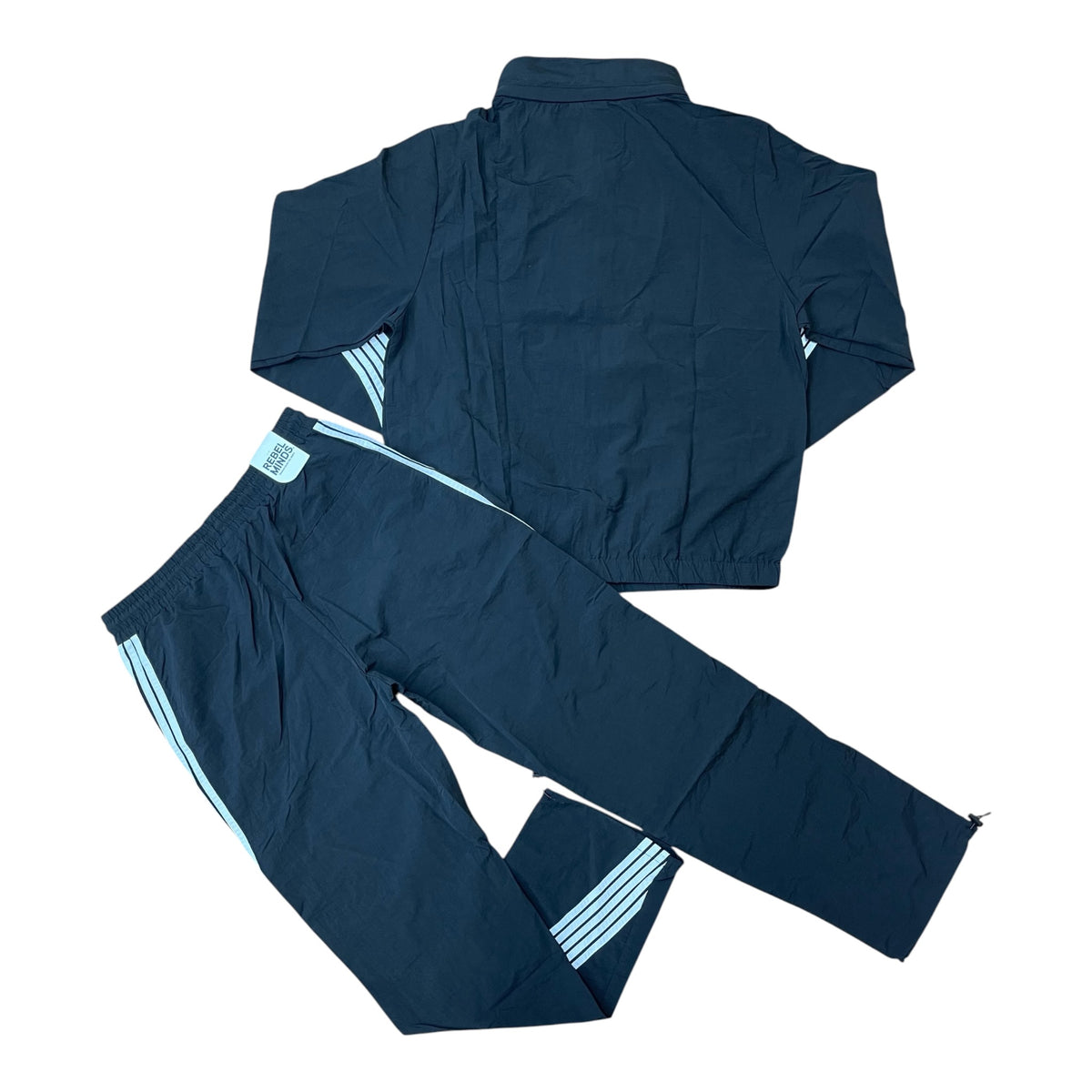 A00-14505 - Striped Nylon Windbreaker Jacket & Pants Set