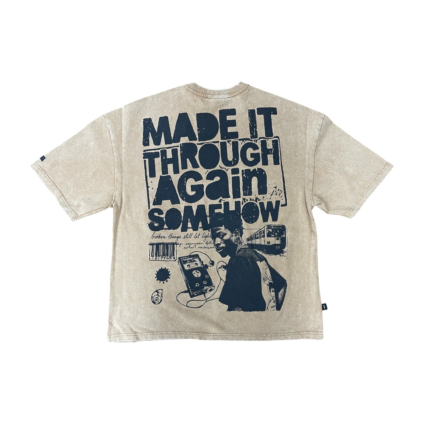 WH-SW6188 - Made It Through Better Boxy Graphic T-Shirt