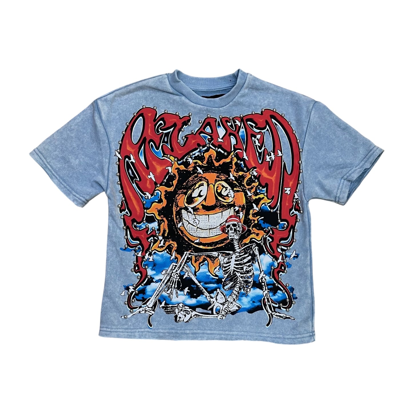 SD2608K - Boy's/Kid's Relaxed with Studs French Terry Cropped Top