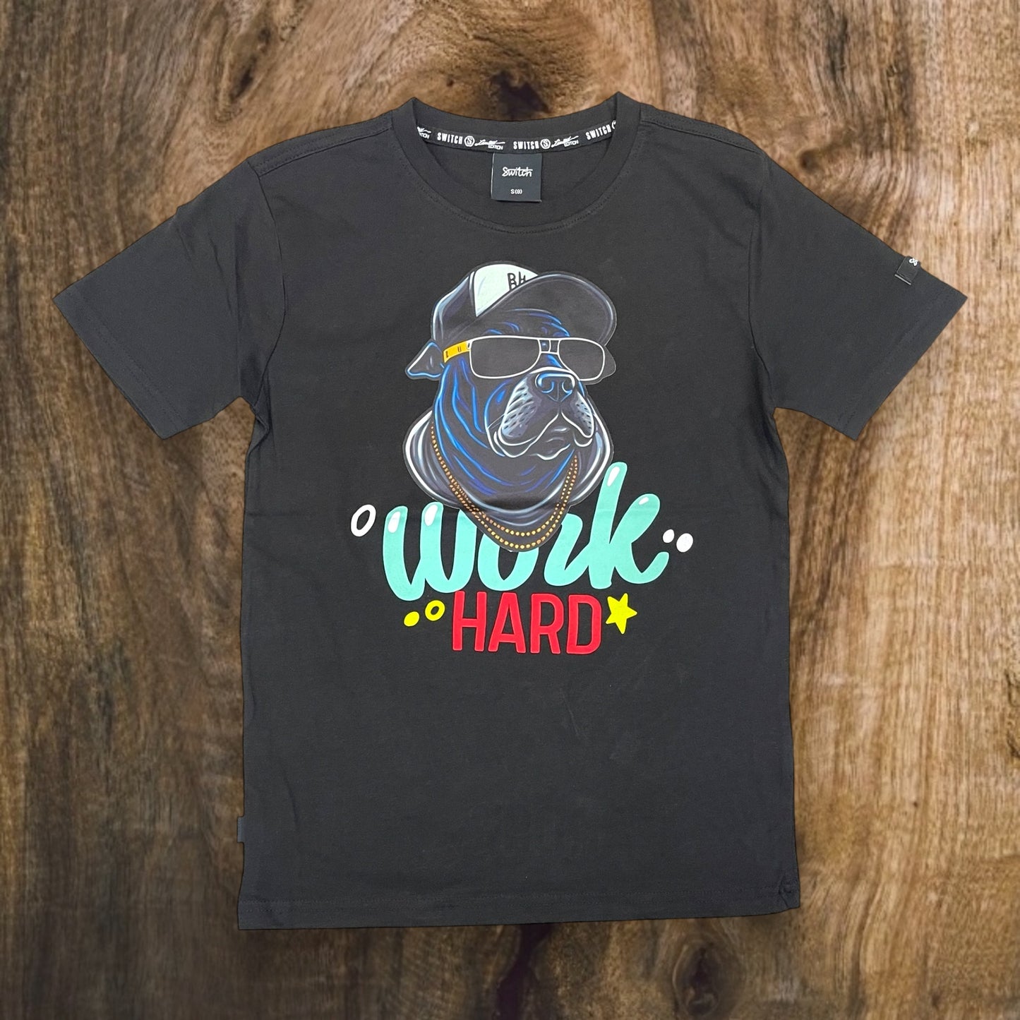 SS4038K - Boy's/Kid's Work Hard Graphic T-Shirt