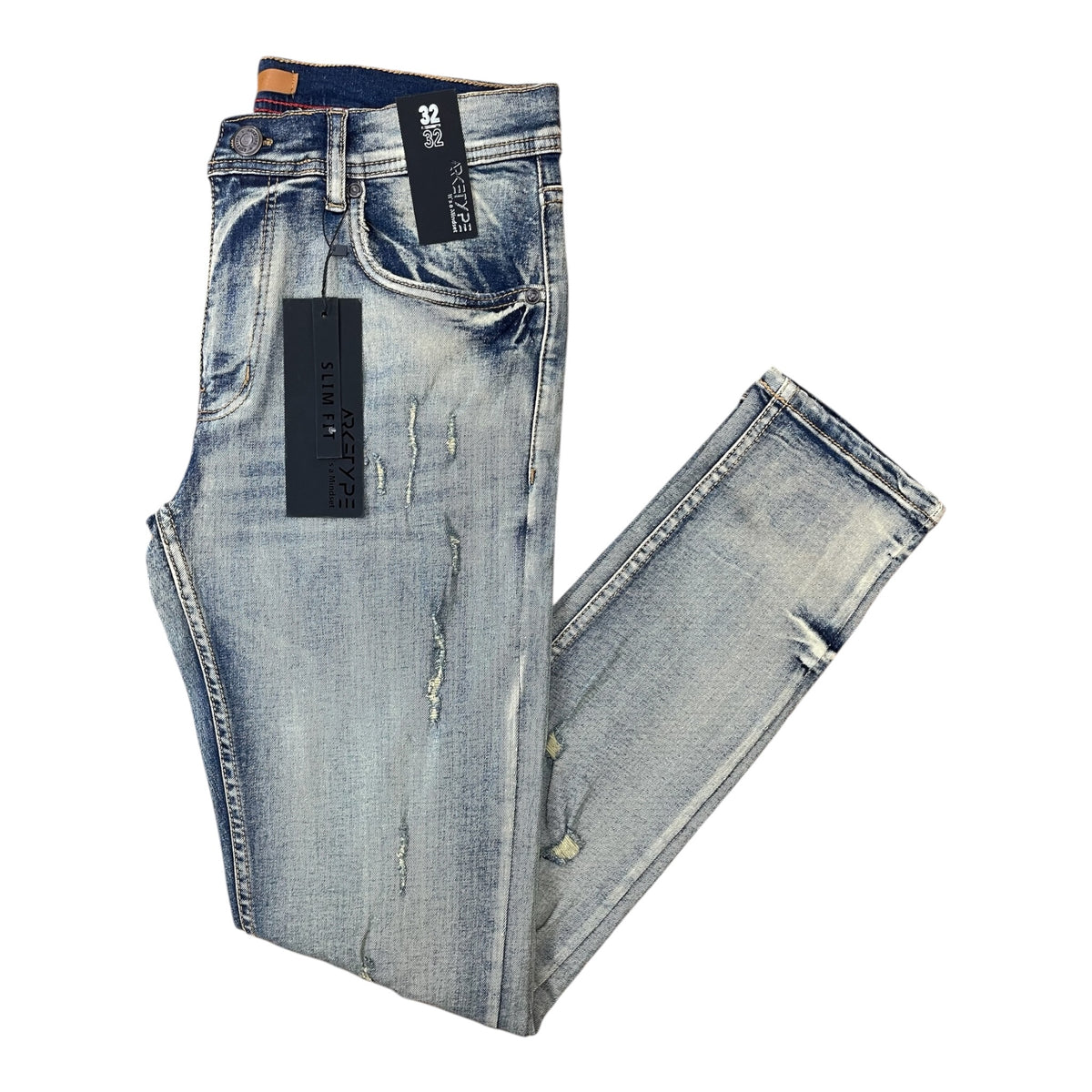 WH-P556 - True Rip & Repair Slim-Fit Stretch Jeans