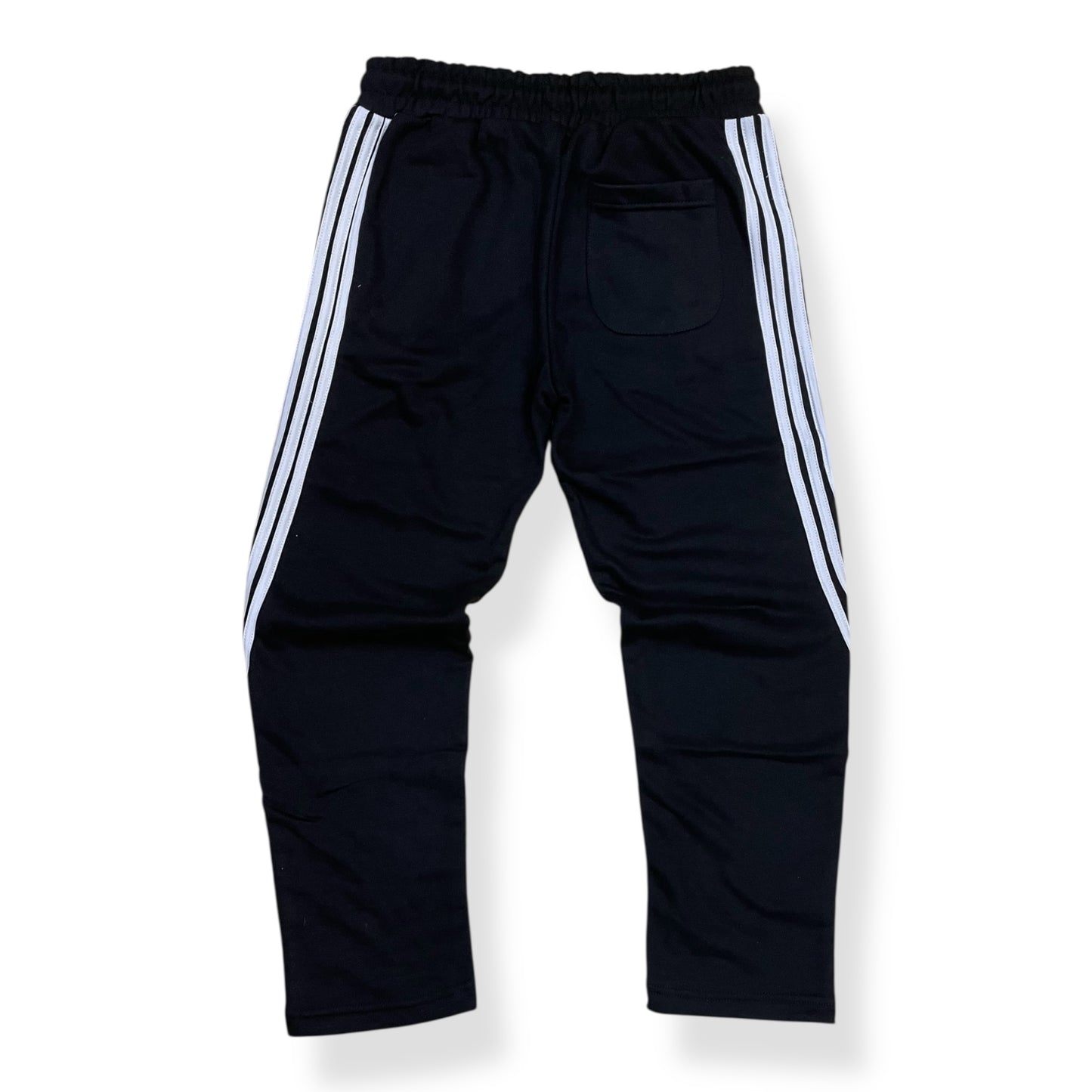 P558K - Boy's/Kids Racer Stripes French Terry Straight-Fit Pants
