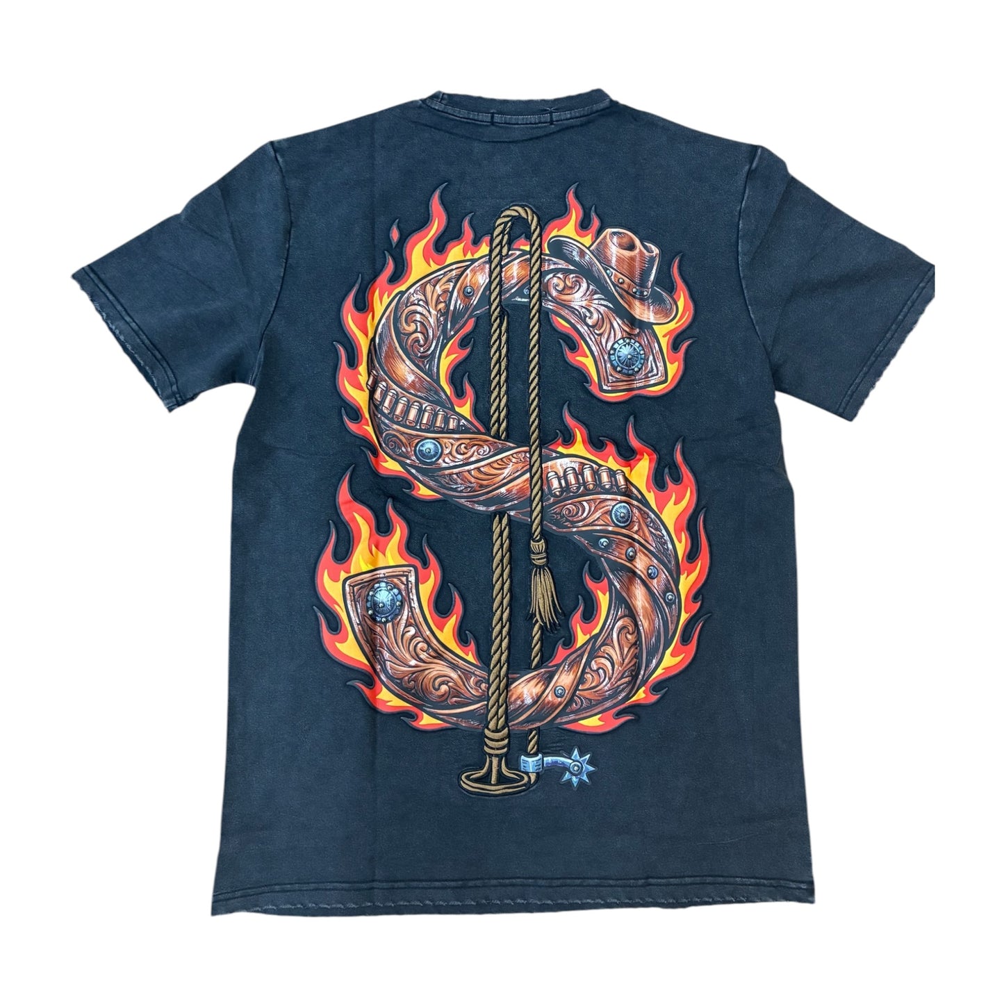 WH-SIW5304W - Streetz Rodeo Premium Washed Graphic T-Shirt