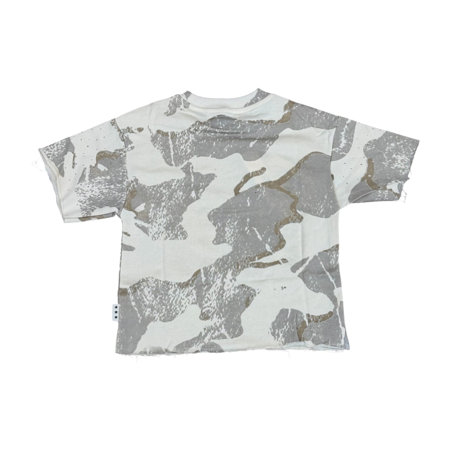 WH-T1639B - Boy's/Kid's Global King with Rhinestones Crop T-Shirt