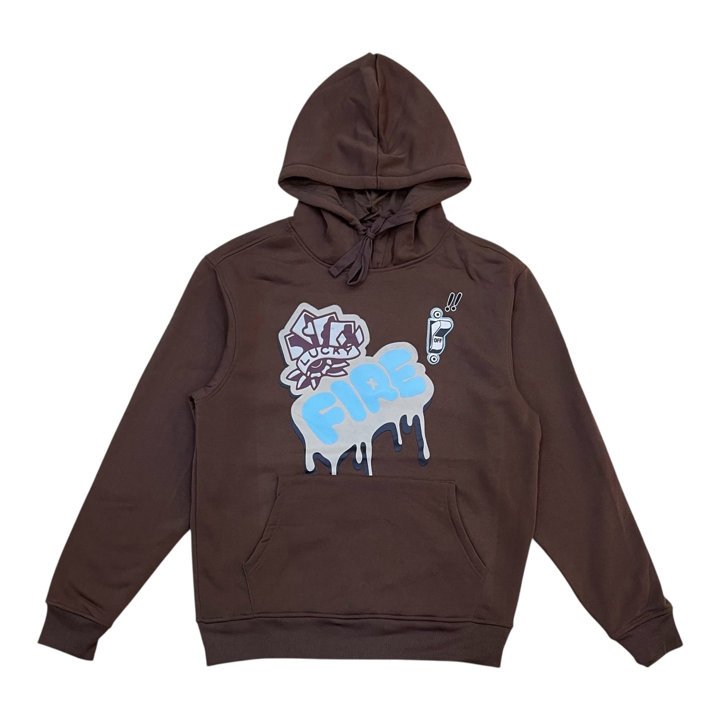 F466 - Fire Graphic Fleece Hoodie