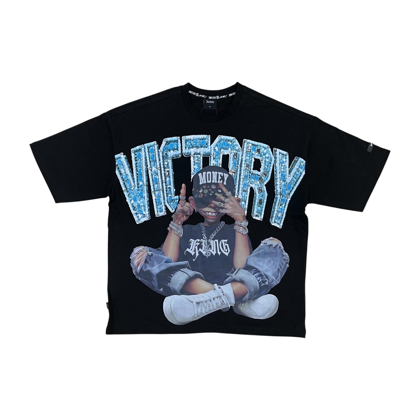 WH-SM6113 - Victory with Studs Graphic T-Shirt