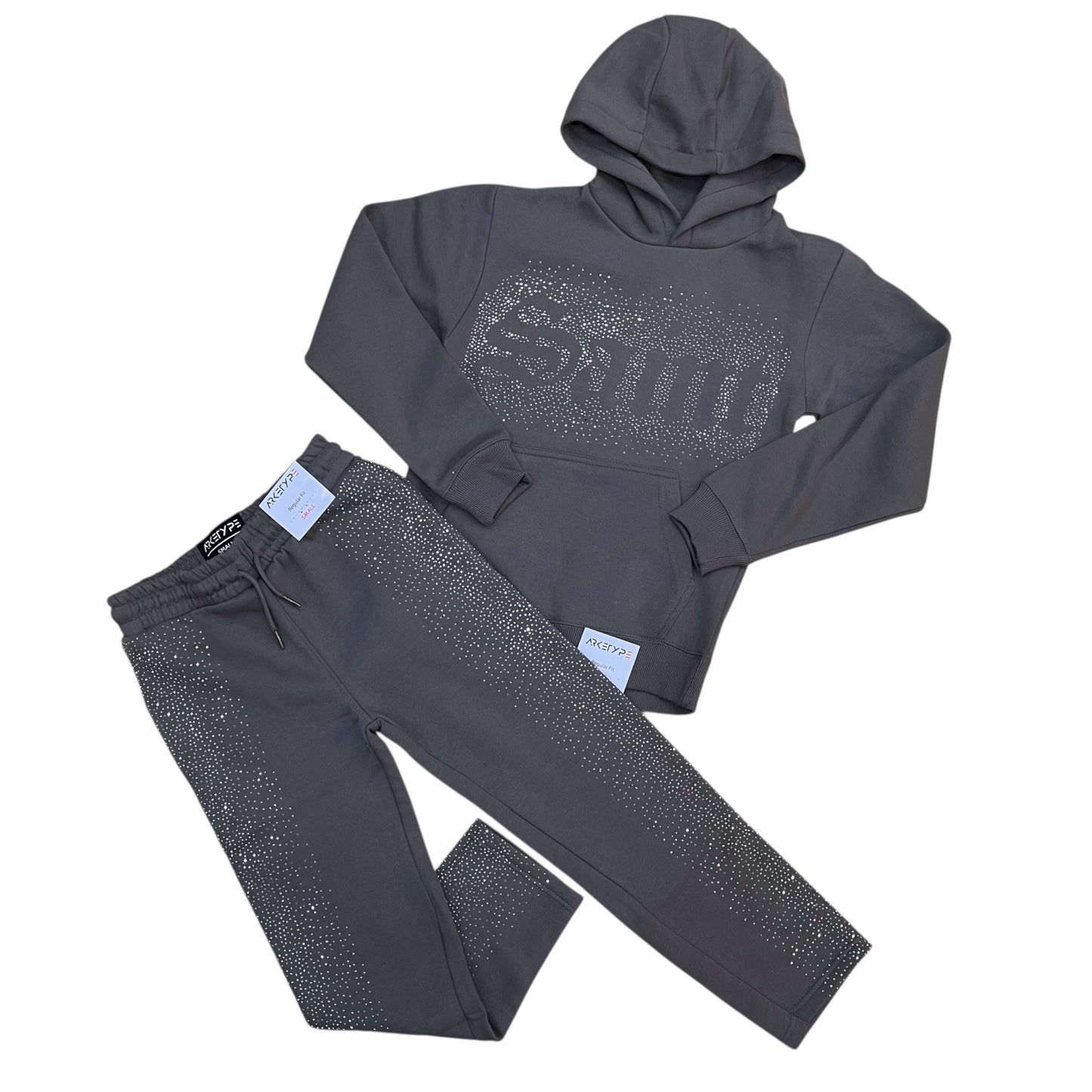 FS573K - Boy's/Kids Saint Rhinestone Pullover Fleece Set