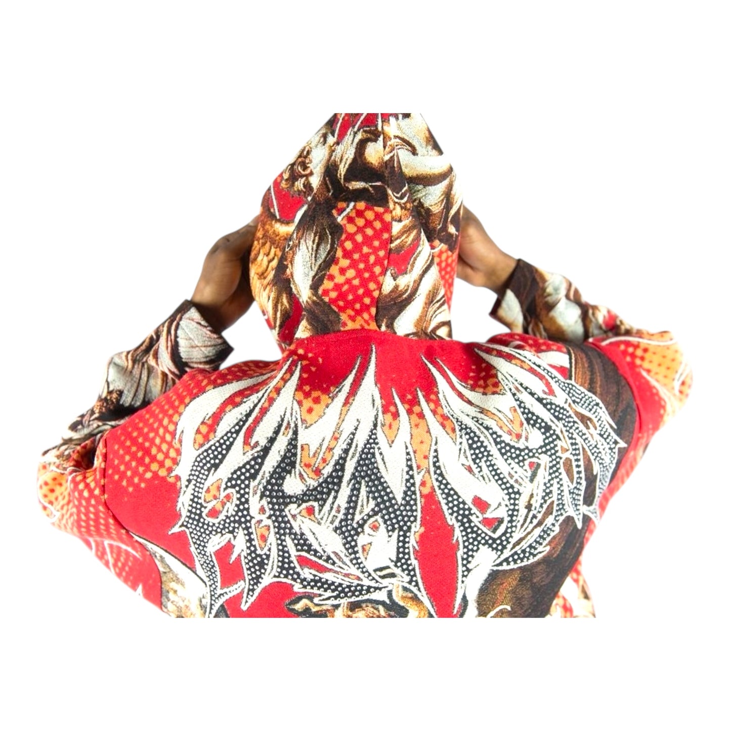 152-337 - Heaven Rhinestone Tapestry Hoodie