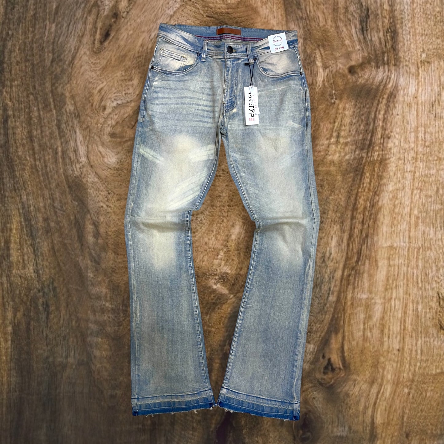 P537 - Essntl Stretch Stacked Flare Jeans