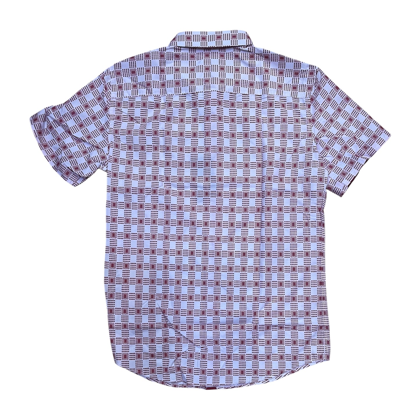 RS2239 - Monochromatic Patterned Modern Fit Short Sleeve Button Down Shirt