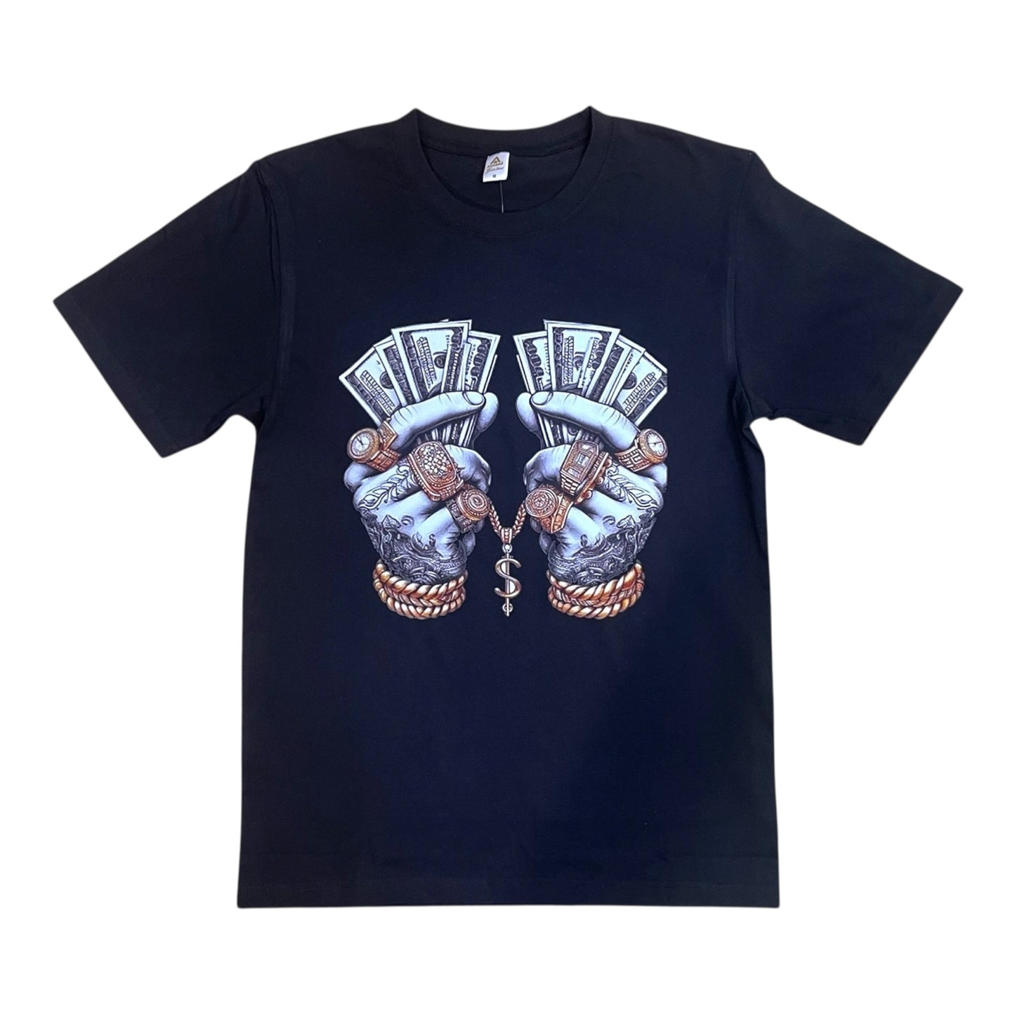 JC020325 - Heavy Money Hard Trap Regular-Fit Graphic T-Shirt