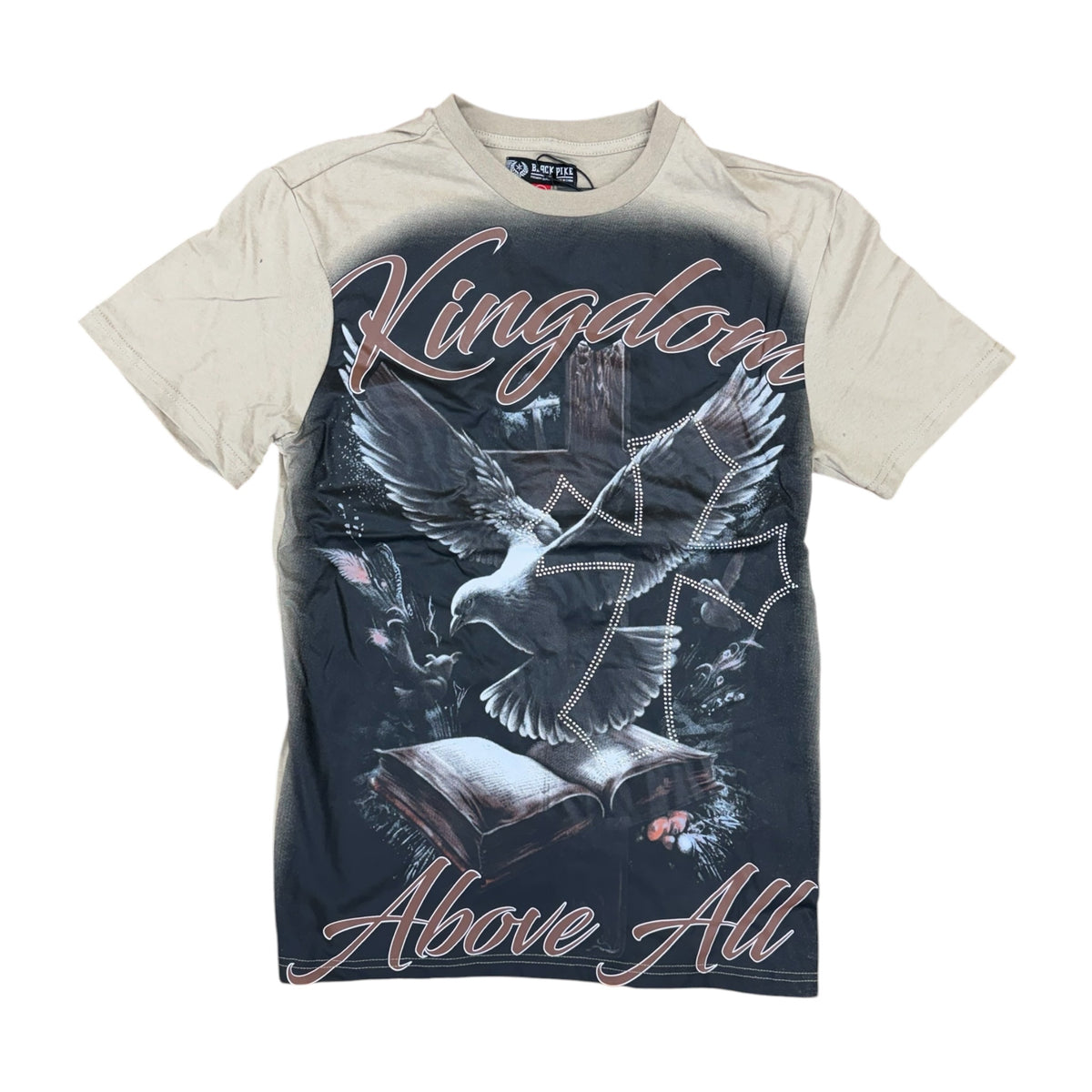 FB1605K - Boy's/Kid's Kingdom Above All with Rhinestone Graphic T-Shirt