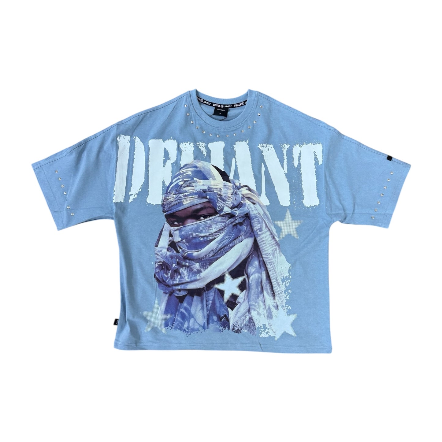 SM6115 - Defiant with Studs Boxy Graphic T-Shirt