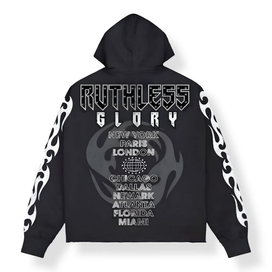 RK5481746 - RUTHLESS Cropped Fleece Hoodie