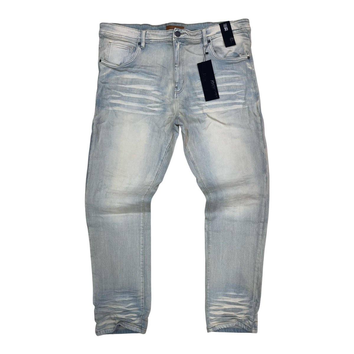 PC05X - Big Men's Core Washed Clean Look Slim-Fit Stretch Jeans