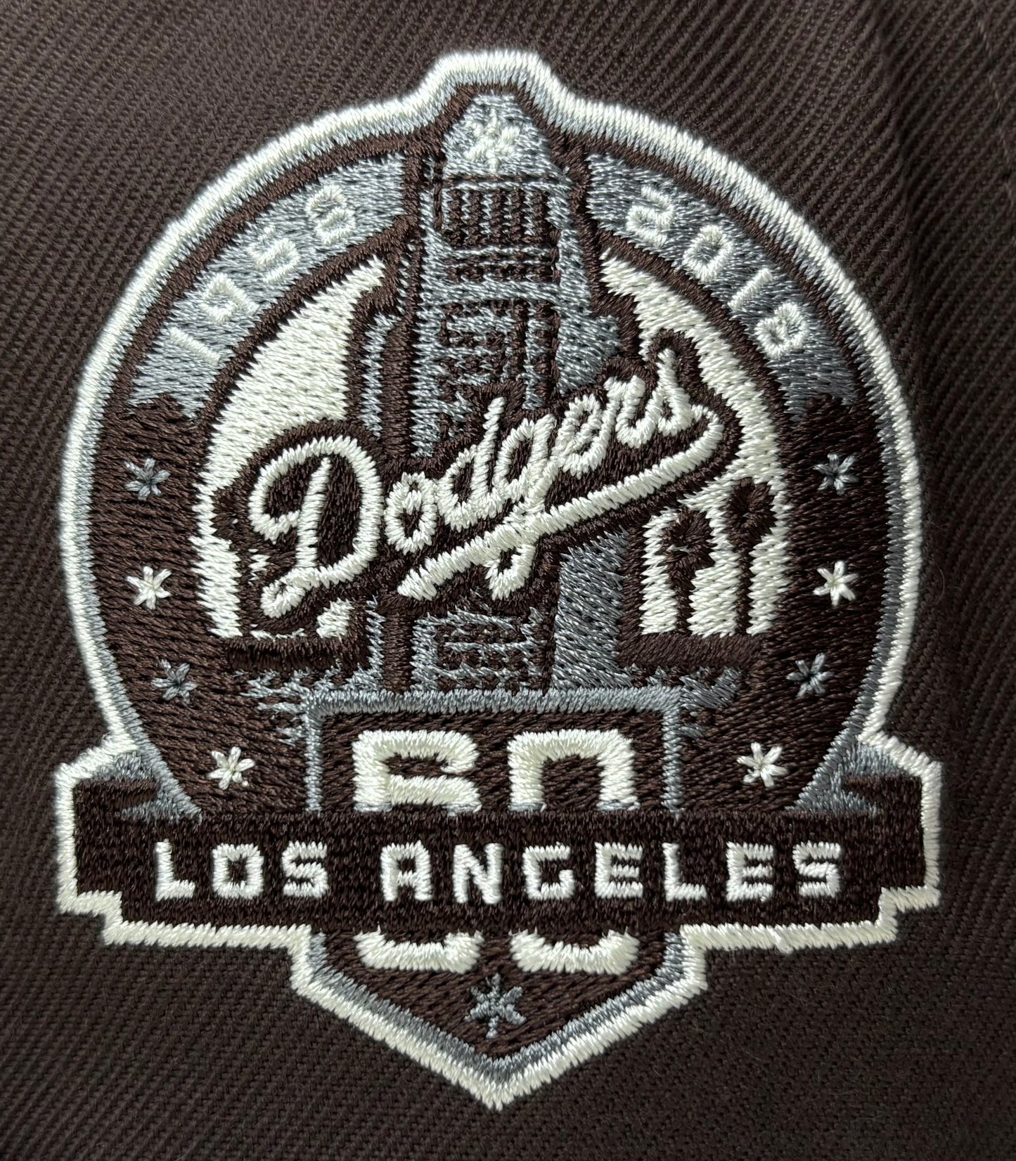 HS17976 - LA Dodgers Brown/Cream OS FASHION Snapback