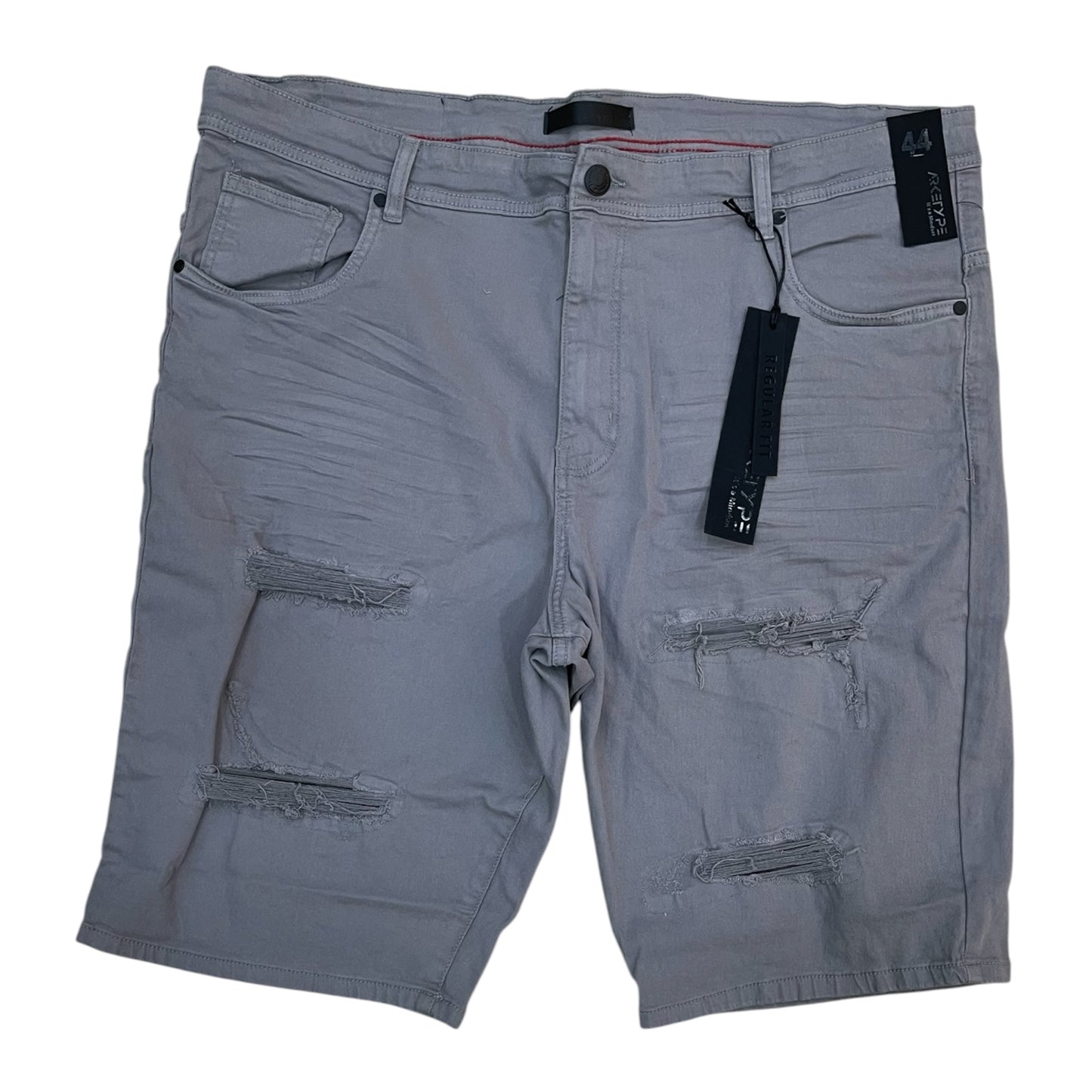 SC02X - Big Men's Core Twill Ripped Slim-Fit Stretch Shorts