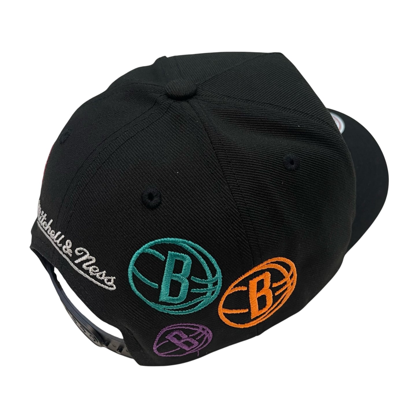 HP18980 - Brooklyn Nets Black/White Neon Pro Pinch-Fit Snapback