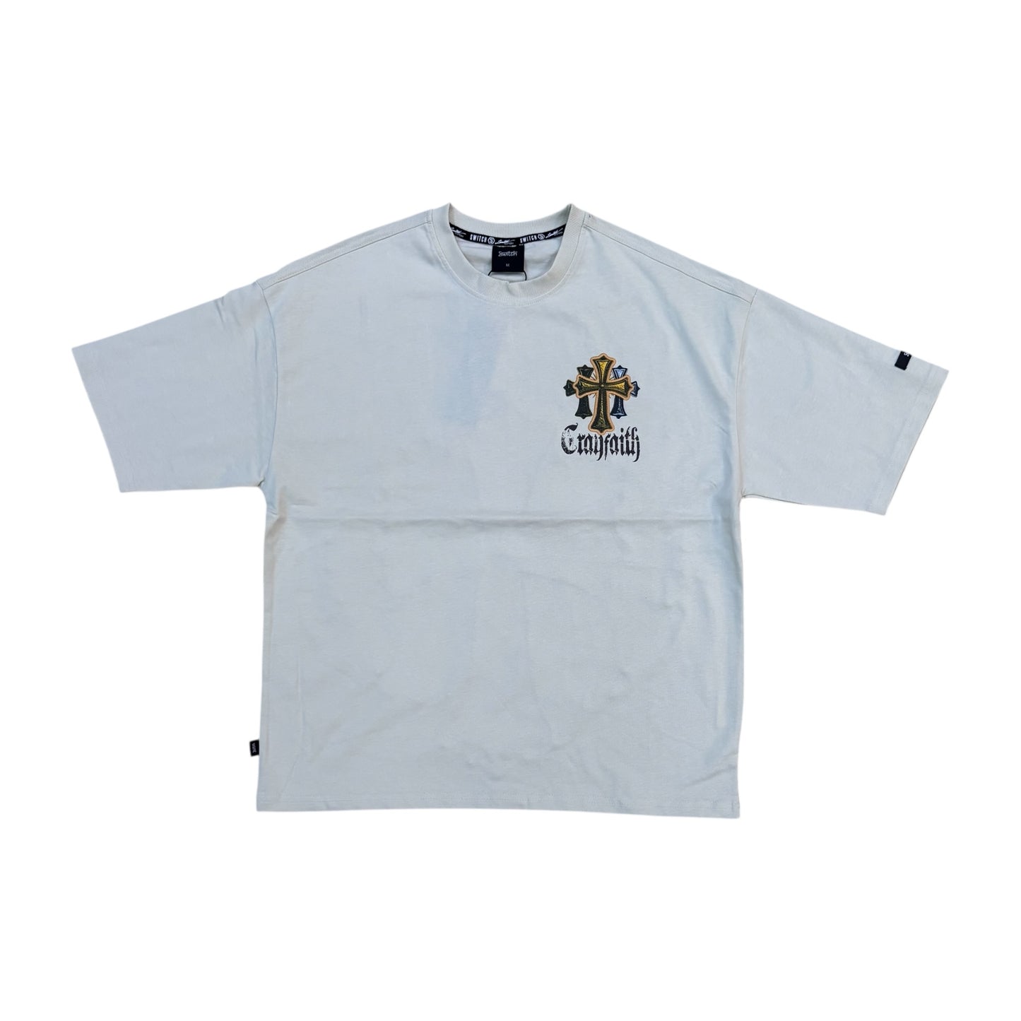 SM6110 - Crayfaith with Studs Boxy Graphic T-Shirt