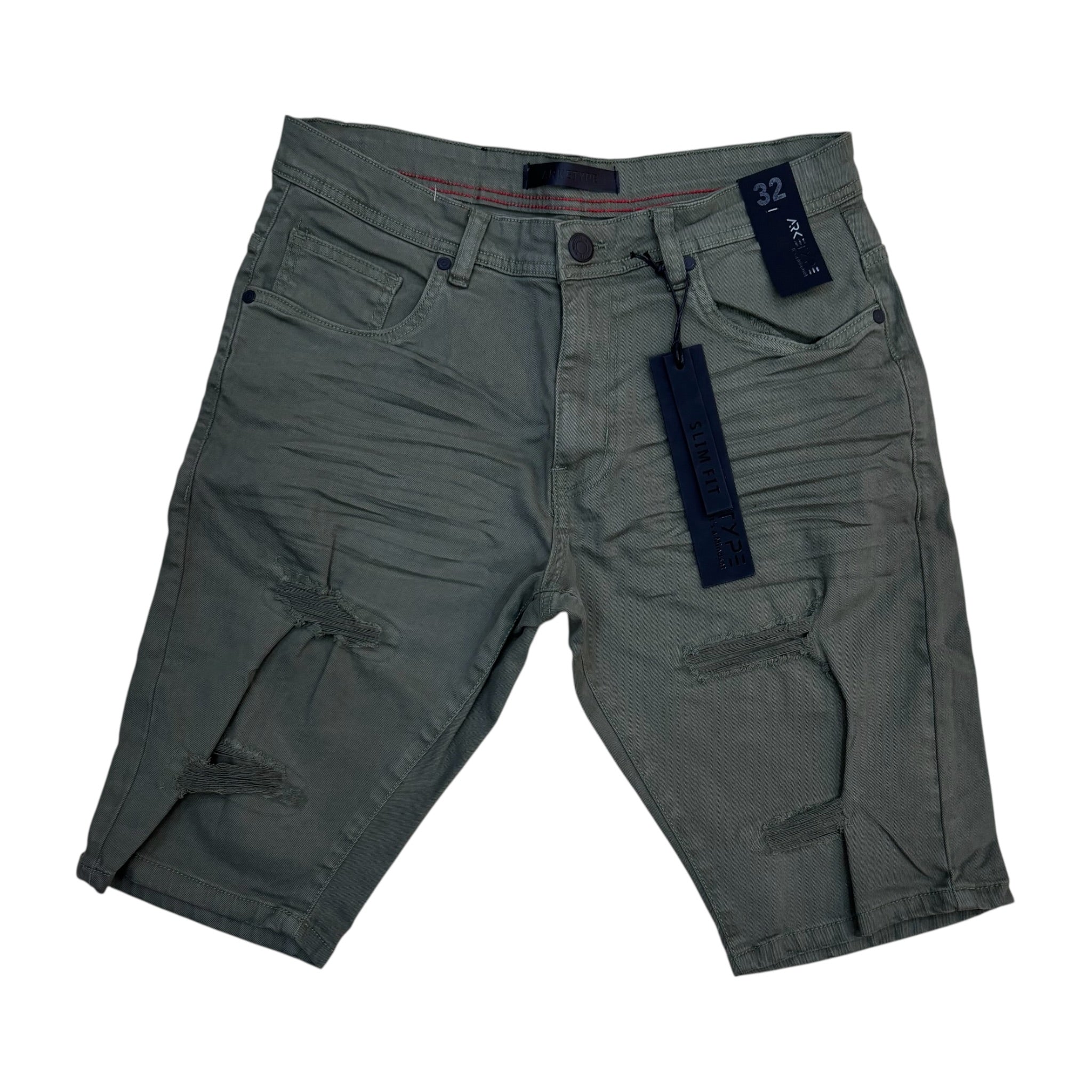 SC02 - Core Twill Ripped Slim-Fit Stretch Shorts – Just Casual
