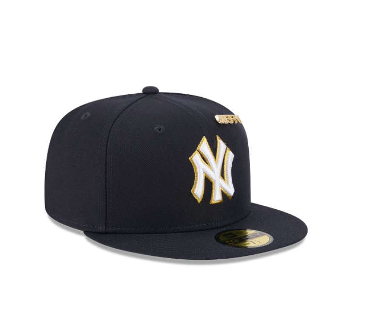 60750700 - New York Yankees Navy & Gold with pins 59FIFTY Fitted