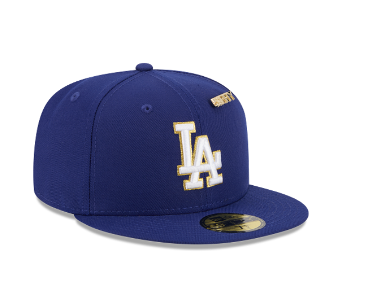 60750705 - Los Angels Dodgers Royal/Gold with pins 59FIFTY Fitted