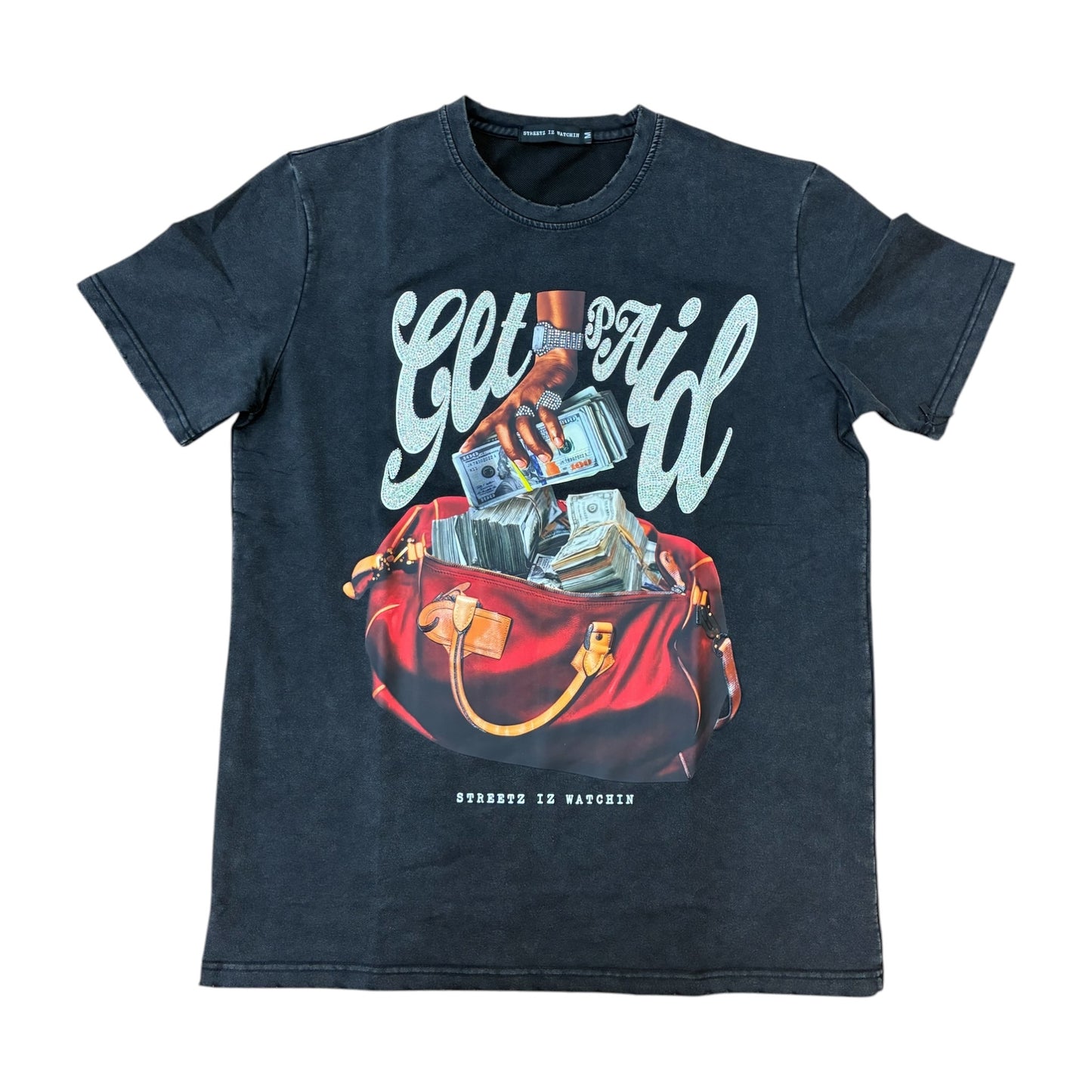 WH-SIW5270W - Get Paid Premium Washed Graphic T-Shirt