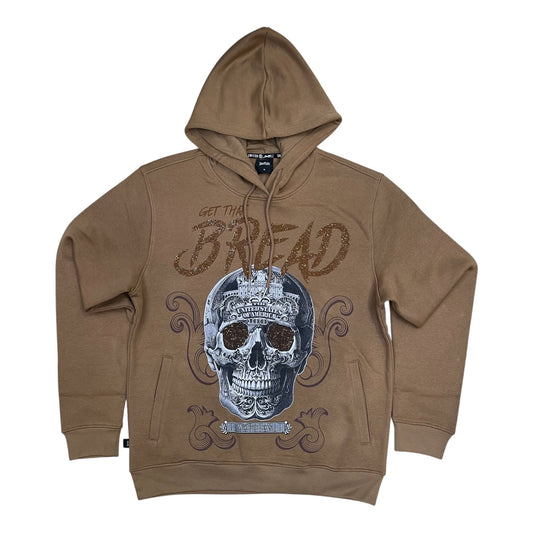SW5248 - Bread Rhinestone Graphic Hoodie