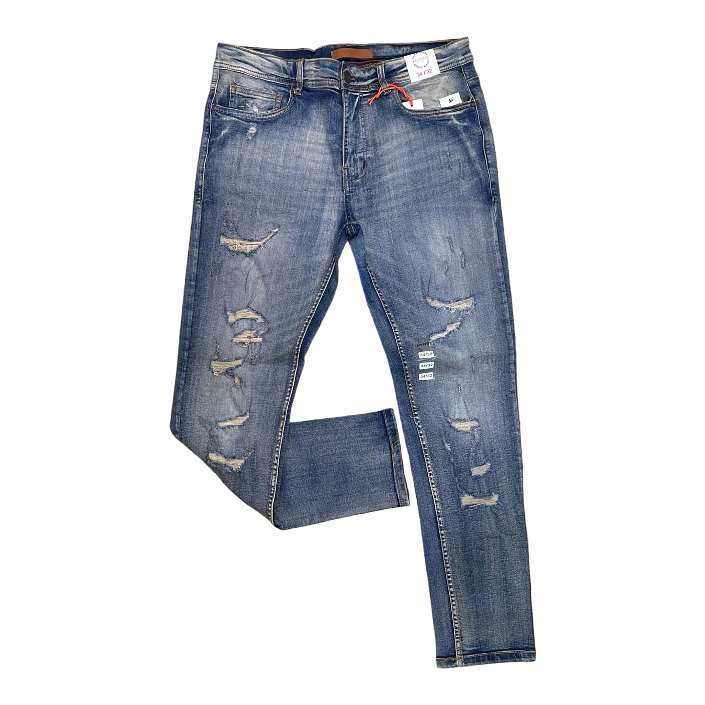 WH-P502 - Laredo Ripped Slim-Fit Stretch Jeans