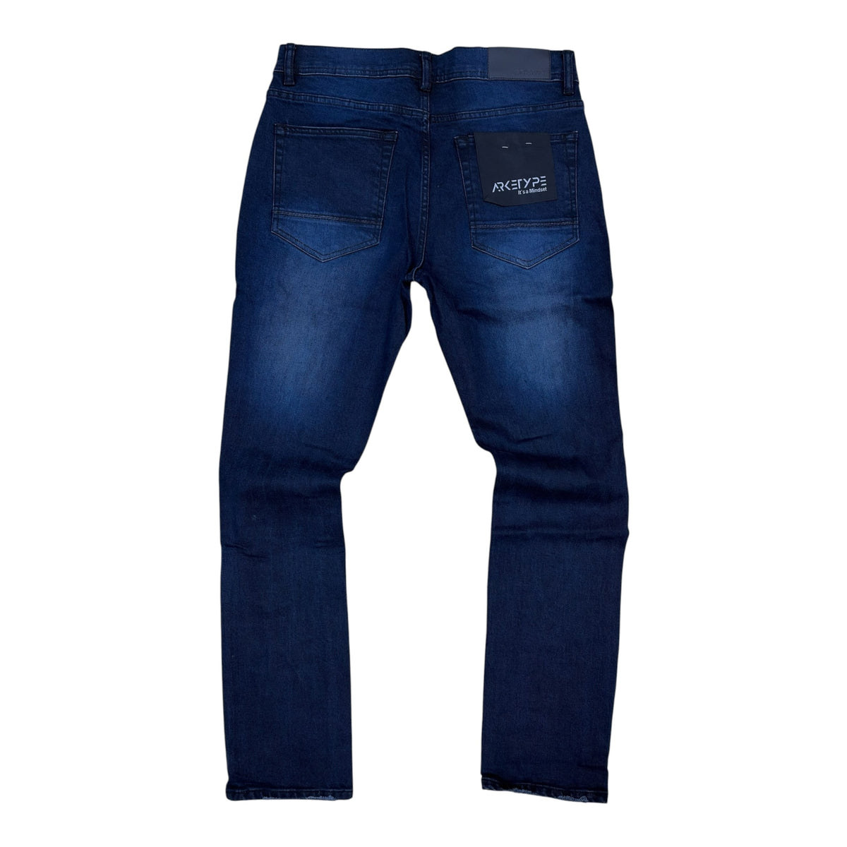 WH-P623 - Color Backing Straight Fit stretch Jeans