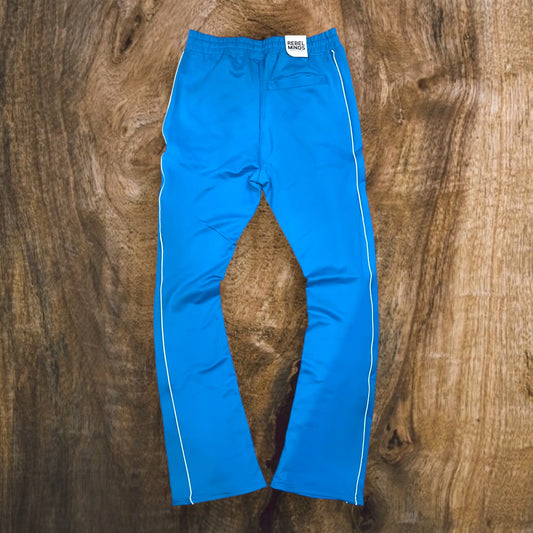 100-470 - Track Stacked Fit Pants (Lt.Blue)
